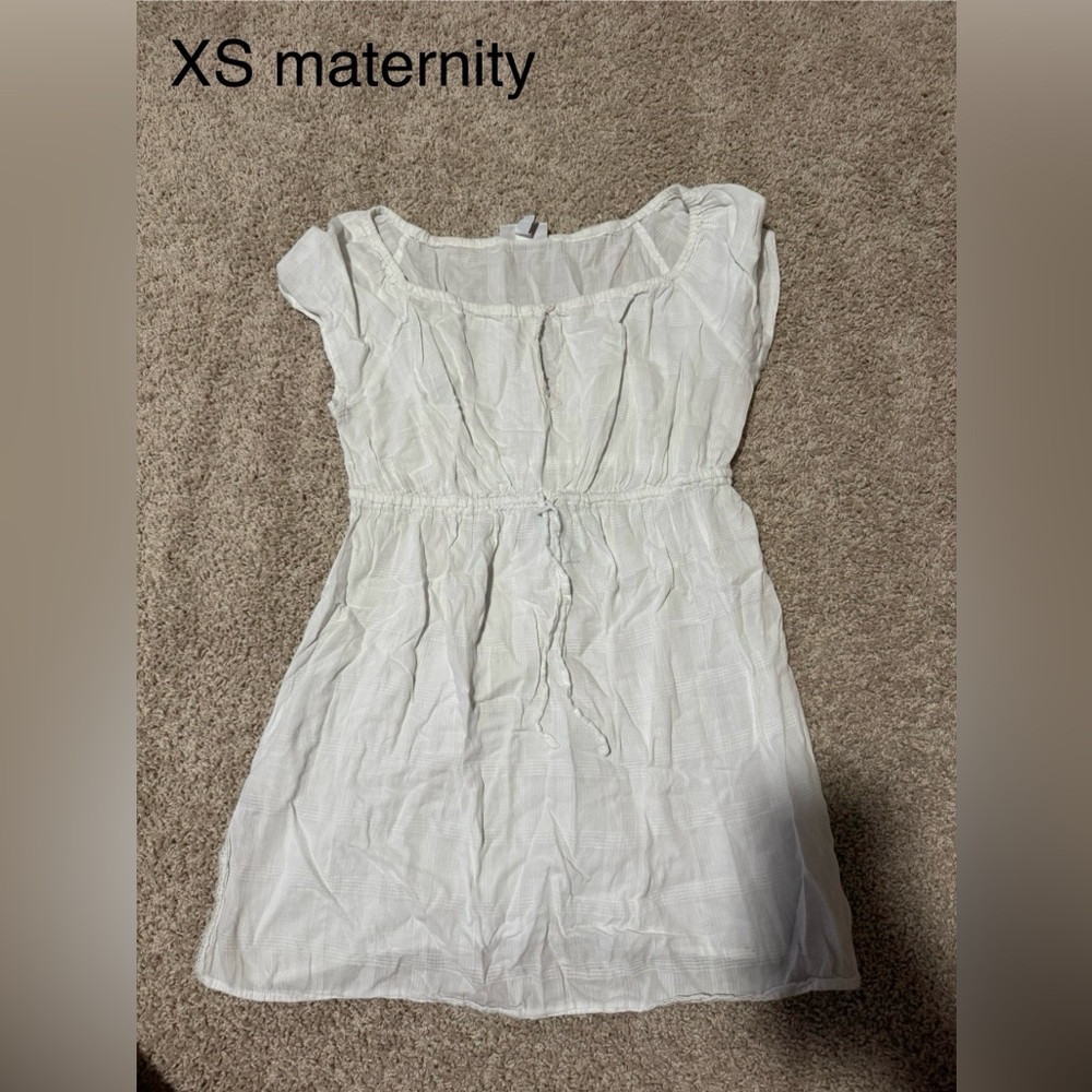 White Cap Sleeve Dress